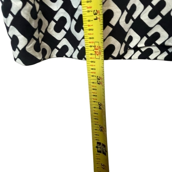 Diane Von Furstenberg Reina in Iconic Chain Link Print Silk Classic Dress SZ 8 - Picture 7 of 15
